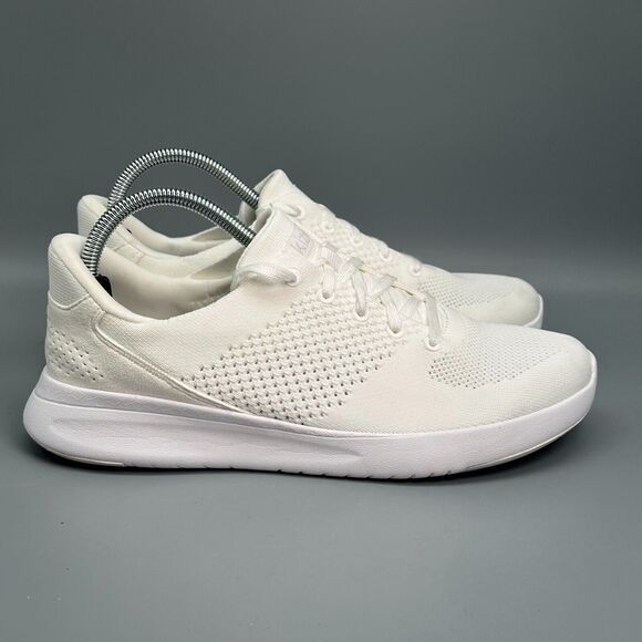 Kizik Shoes - Kizik Lima Women's 10 WIDE White Athletic Shoes Lace Up Low Round Toe Sneakers